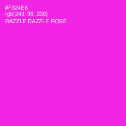 #F324E6 - Razzle Dazzle Rose Color Image